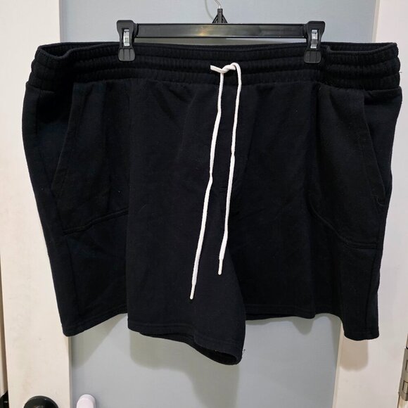 Sonoma Women’s Lounge Shorts Size 2X Black Drawstring Waist Pockets Casual Comfo - Picture 1 of 8
